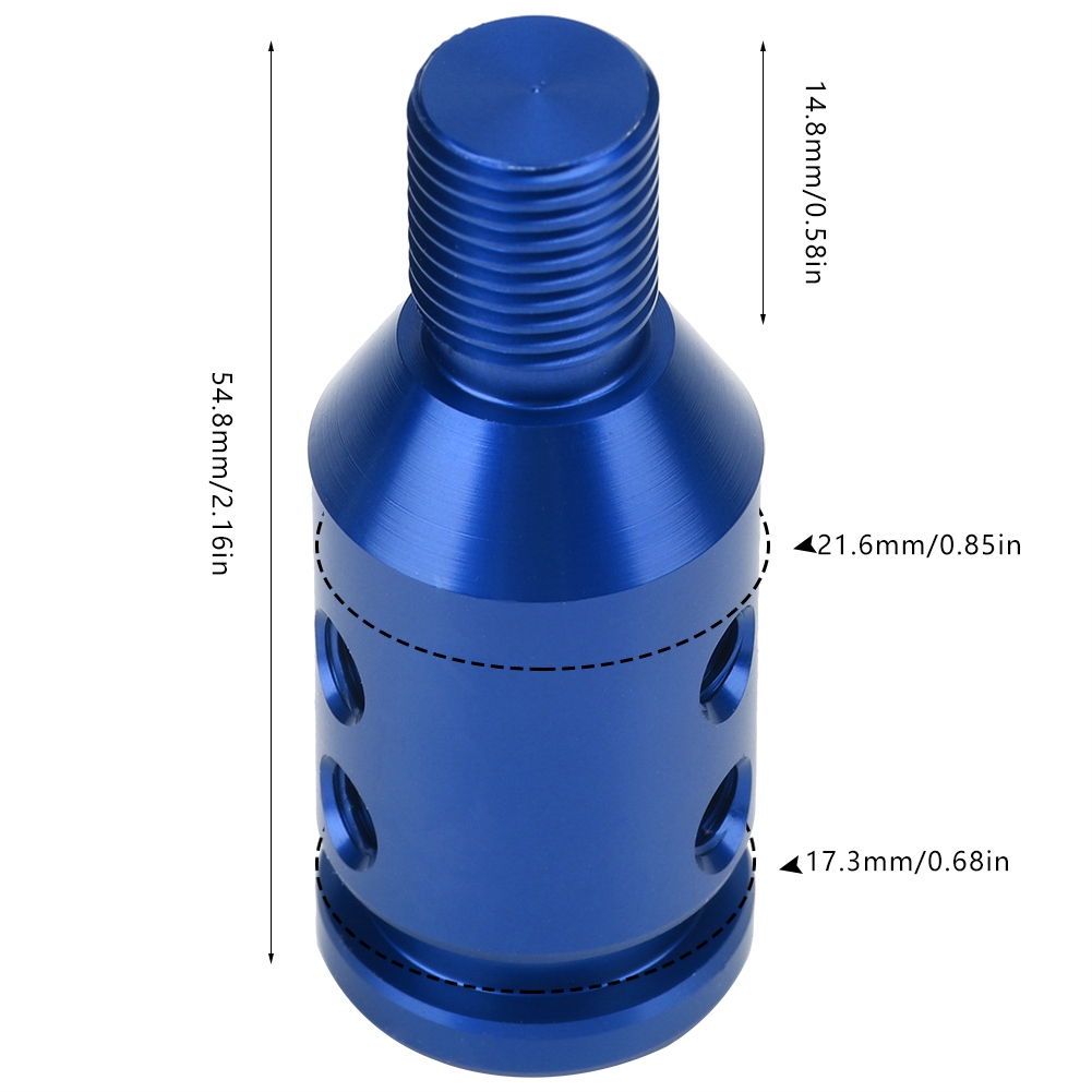 Universeller Schaltknaufadapter Für 12x1,25 Mm Systeme Ohne Gewinde, Aus Aluminium, Farblich Abgestimmt, Mit Komplettem Montagesatz