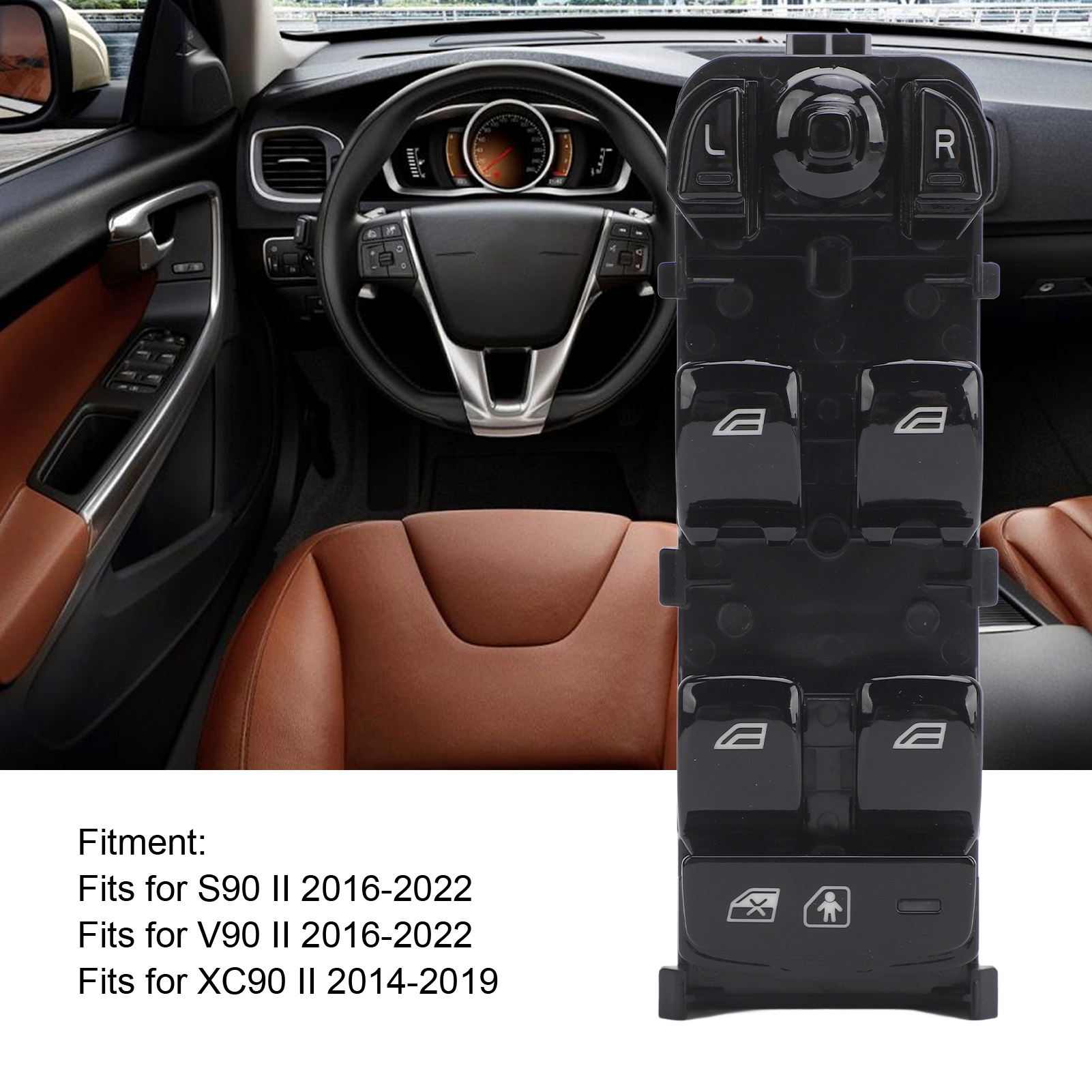 Fensterheberschalter Links (fahrerseite) 31433927 Für Volvo S90 Ii V90 Ii Xc90 Ii