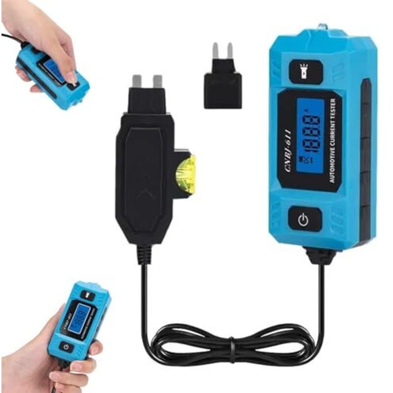 20a 48v Sicherungs- Und Relaisprüfgerät Mit Frontlicht Und Blau Hinterleuchtetem Lcd-bildschirm, Schnelle Und Präzise Diagnose Von Kfz-stromkreisen