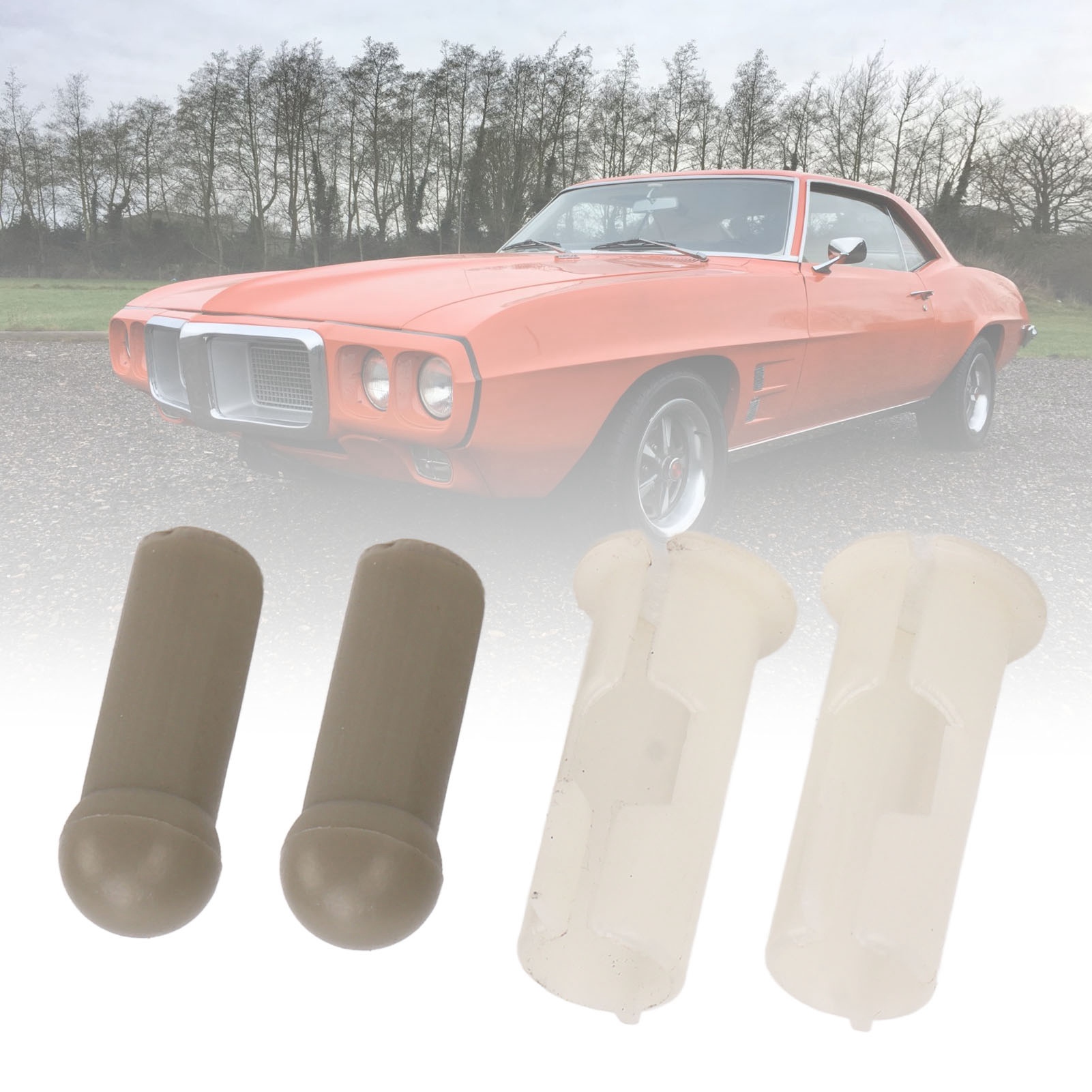 Satz Mit 2 Sonnenblenden-griffringen Für Camaro/firebird 1967-1969
