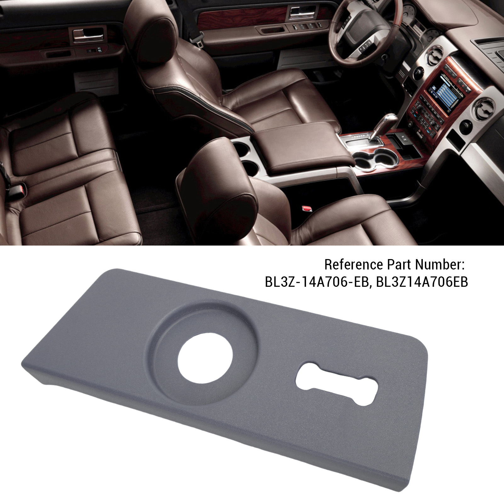 Bl3z-14a706-eb Fahrersitzschalterabdeckung In Stahlgrau, Abs, Stoßfest Und Modernes Design