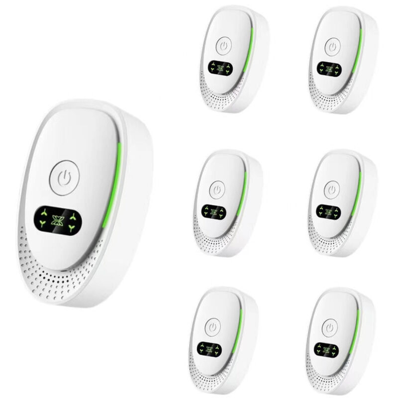 Ultraschall-abwehrgerät, 6er-pack – Vertreibt Mäuse, Ratten, Mücken, Spinnen Und Kakerlaken – Elektrisch, Multifunktional Und 360°-abwehr