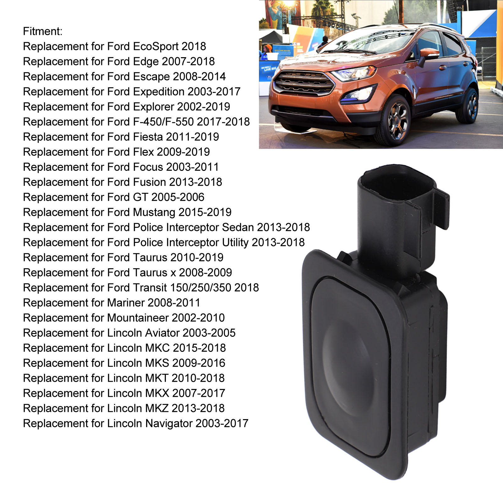 Kofferraumschalter 1l2t14k147aa Für Ford Edge, Explorer, Ecosport, Escape Mit Abs-taste