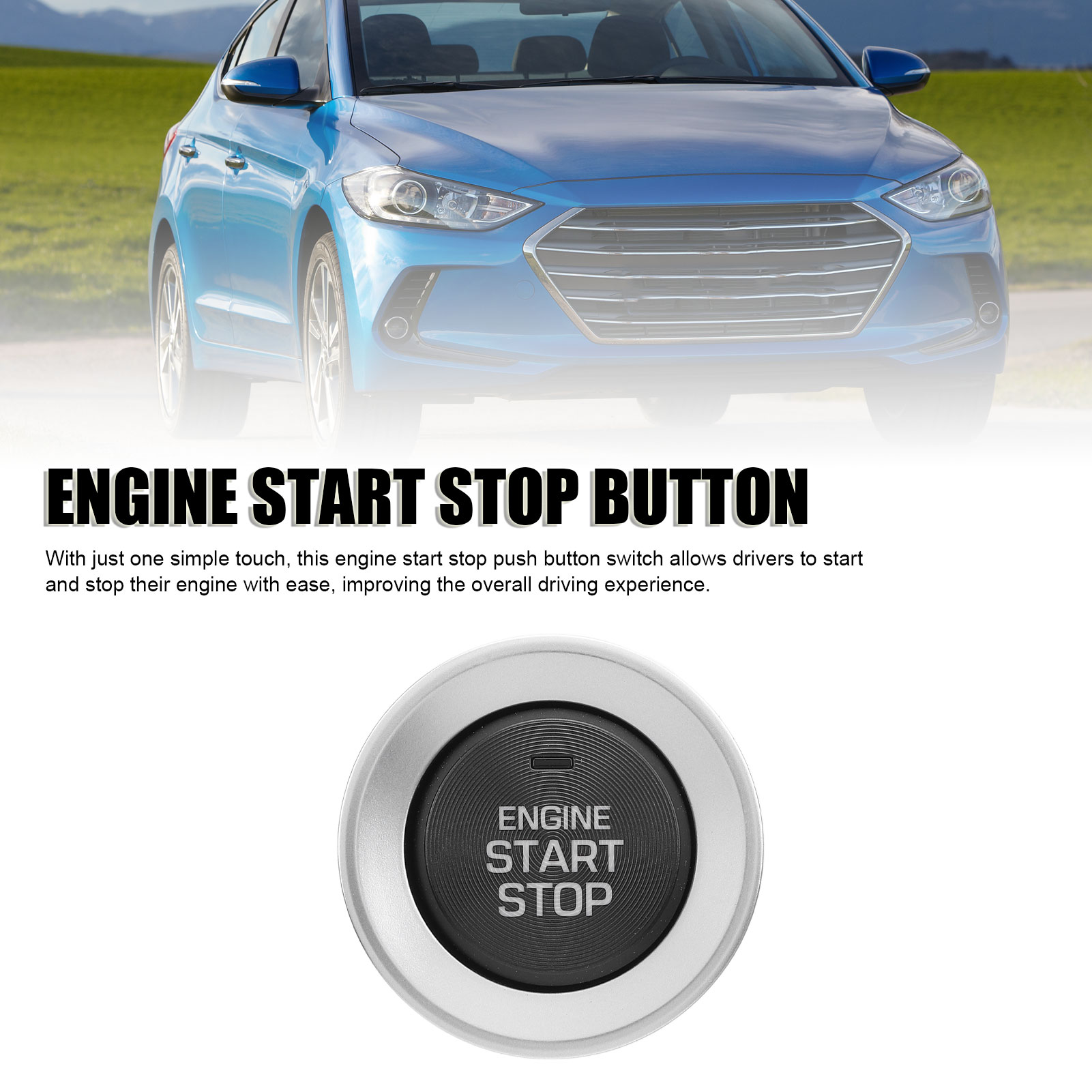 Motorstart-/stopp-knopf 93502f2510kex - Kunststoff-druckstartschalter Für Hyundai Elantra/avante (2016-2020)