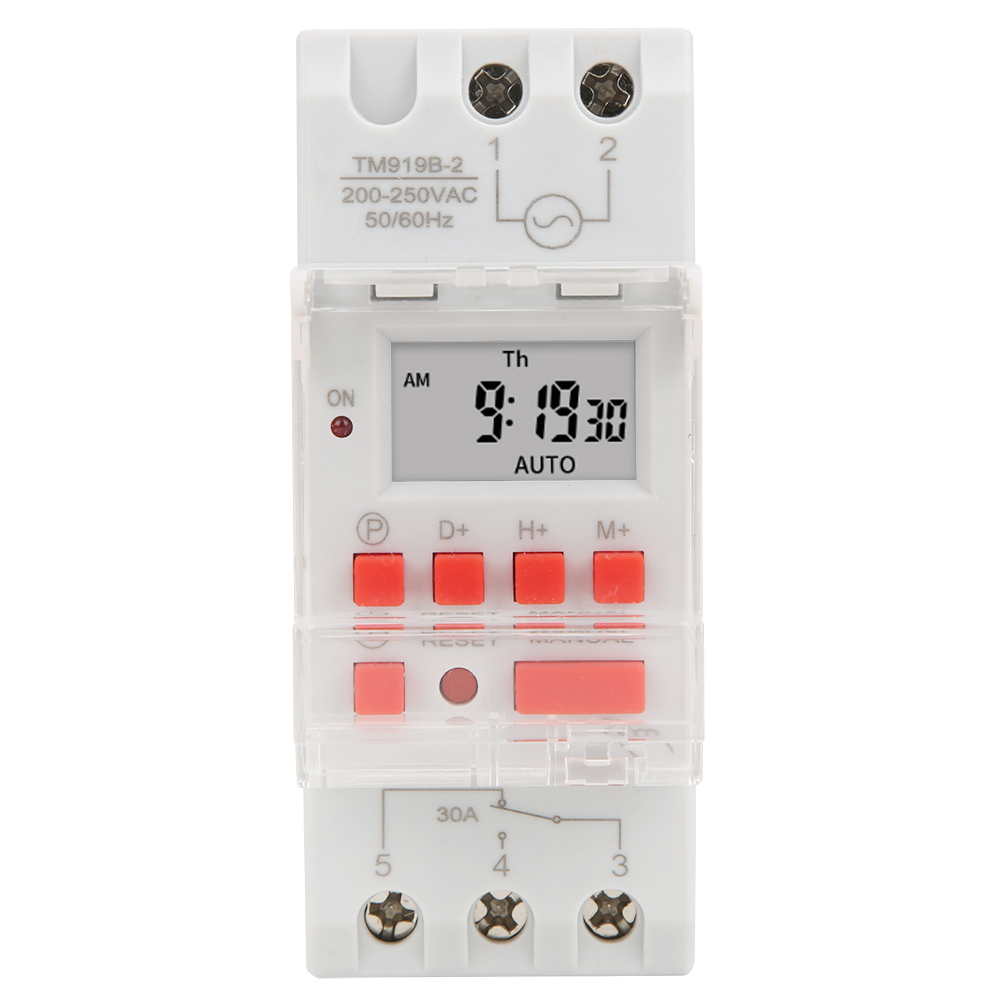 Tm919b-2 30a Din-schienen-programmierbarer 7-tage-digital-lcd-schalter Mit Backup-batterie