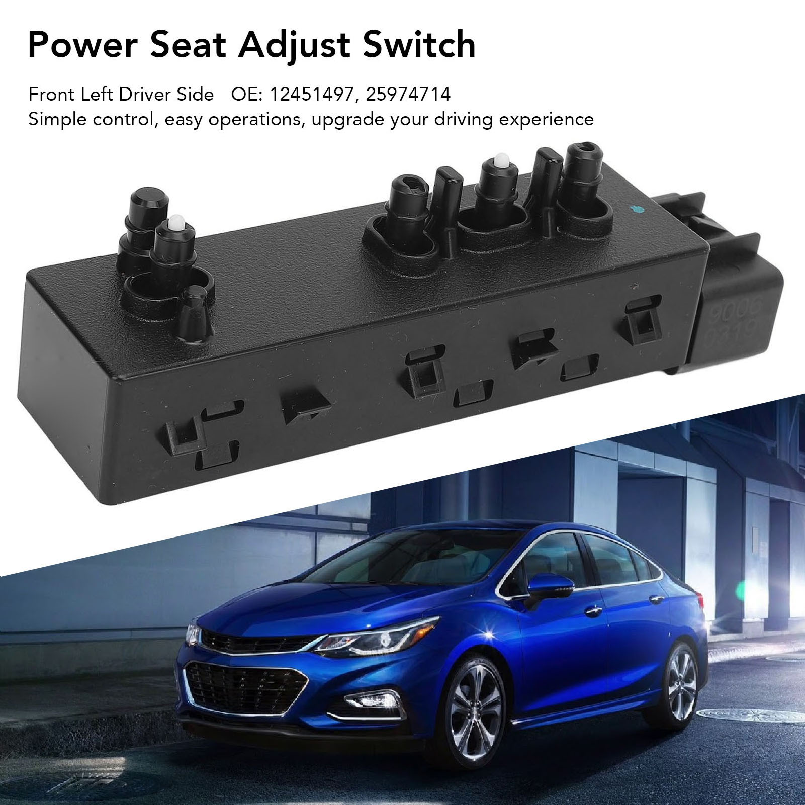 Elektrischer Fahrersitzschalter Vorne Links 12451497 – Sitzverstellung Für Malibu, 1500, 2500, 3500 Hd