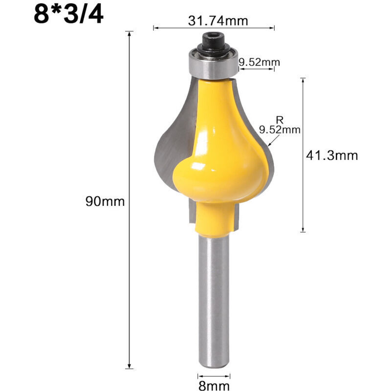 Hartmetall-holzfräser Für Handfräsmaschinen – 8,5 Mm, Ideal Für Spanplatten, Mdf Und Massivholz