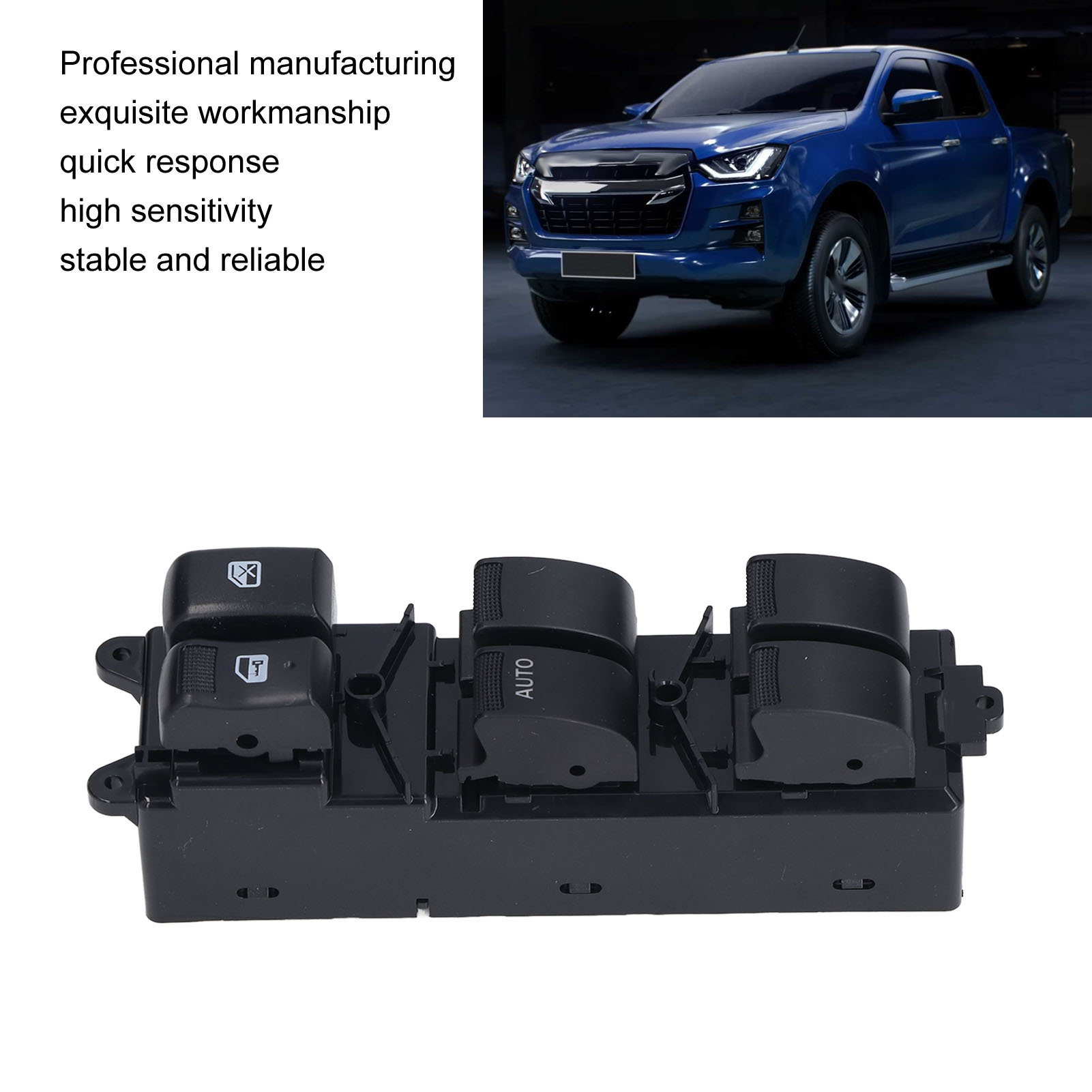 Fensterheberschalter Für Isuzu D-max 2010–2019 – Modell 8-97417469-0 – Abs Und Metall