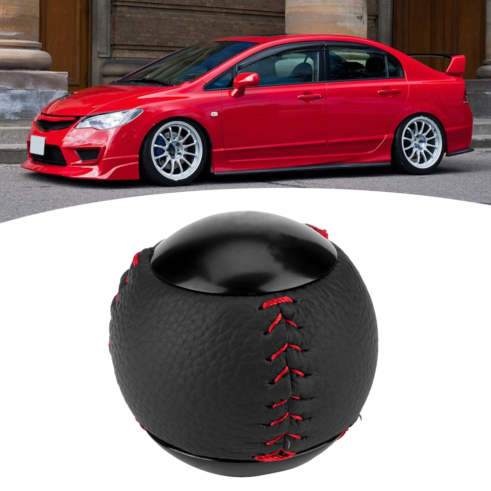 Schaltnadel Mit Lederspitze M10 X 1,5 – Kompatibel Mit Honda Civic Crz Type R Fa5 Fg2 – Schwarz, 6-gang