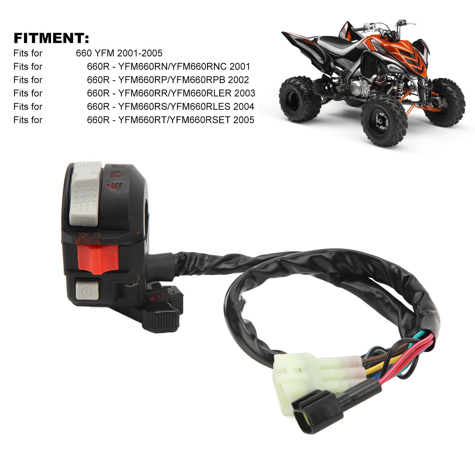 Anlasserschalter Für Quad-motoren Der Yfm660 Raptor. Passend Für Raptor 660 Yfm (2001–2005) Mit Abs.