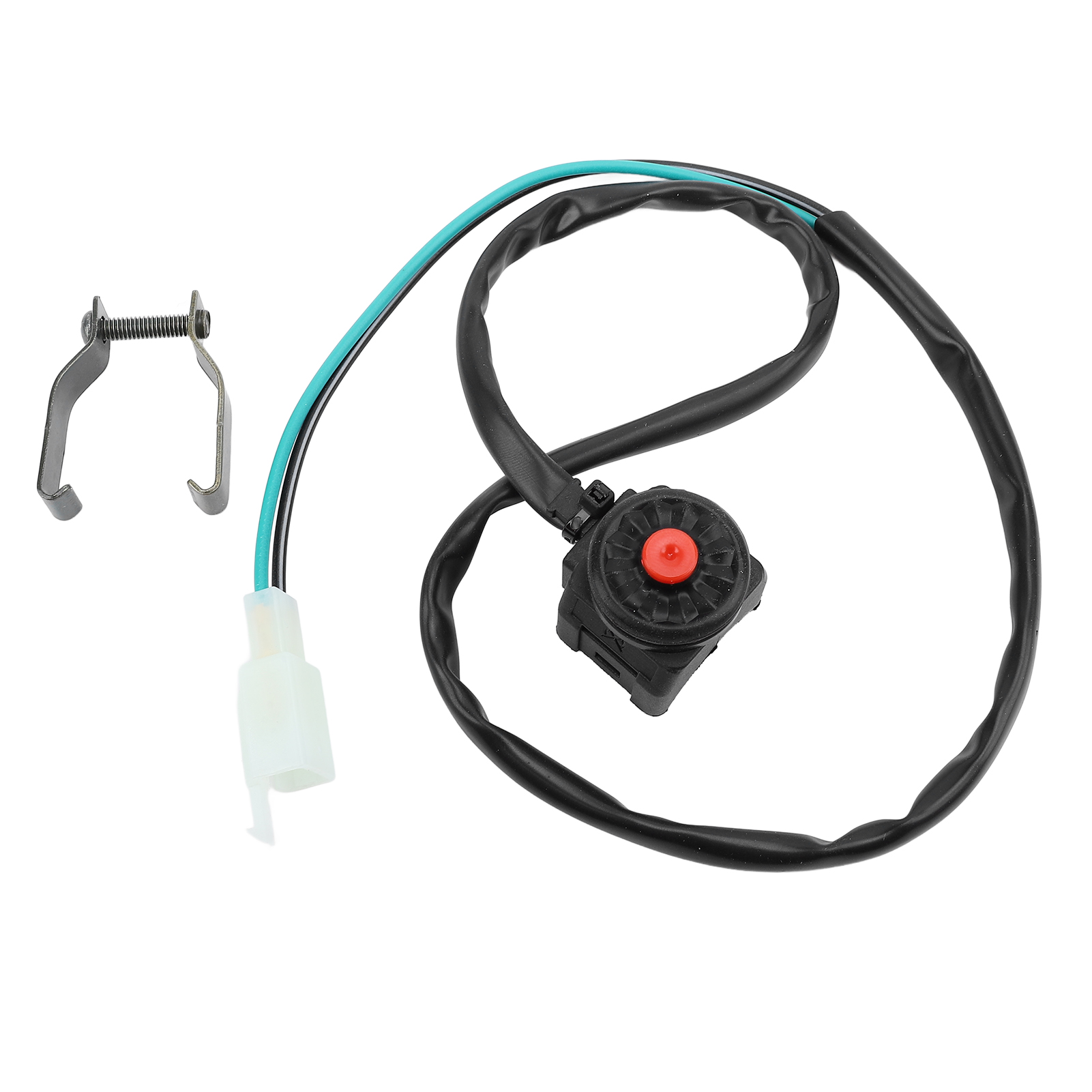 22-mm-motorrad-not-aus-schalter Mit 64 Cm Kabel – Universeller Roter Knopf Zum Abschalten Von Motor Und Hupe