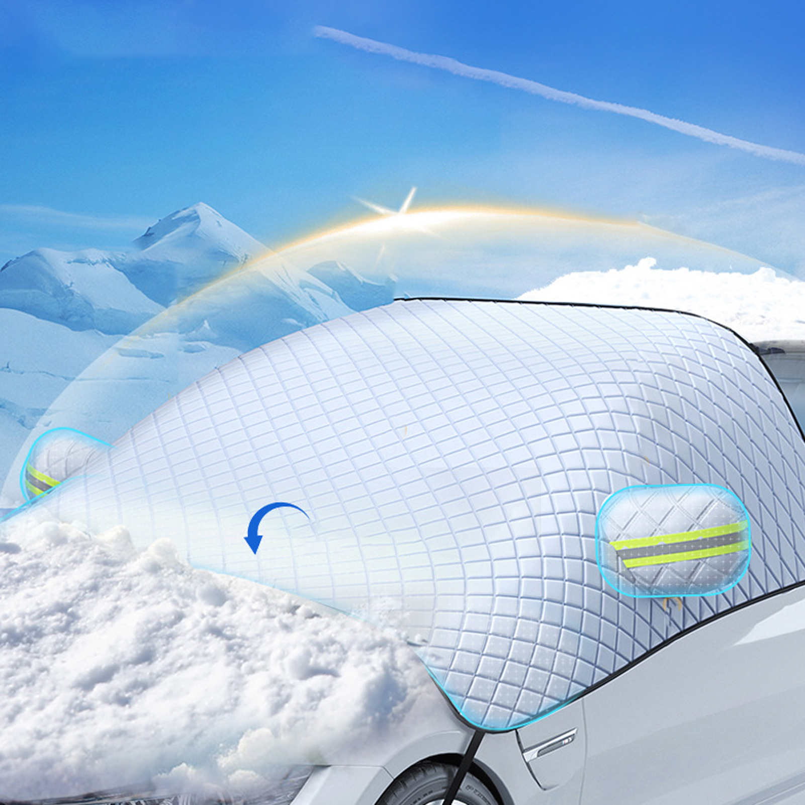 Windschutzscheiben- Und Spiegelabdeckung, Frost- Und Schneefest, Wasserdicht, Uv-schutz Für Fahrzeuge