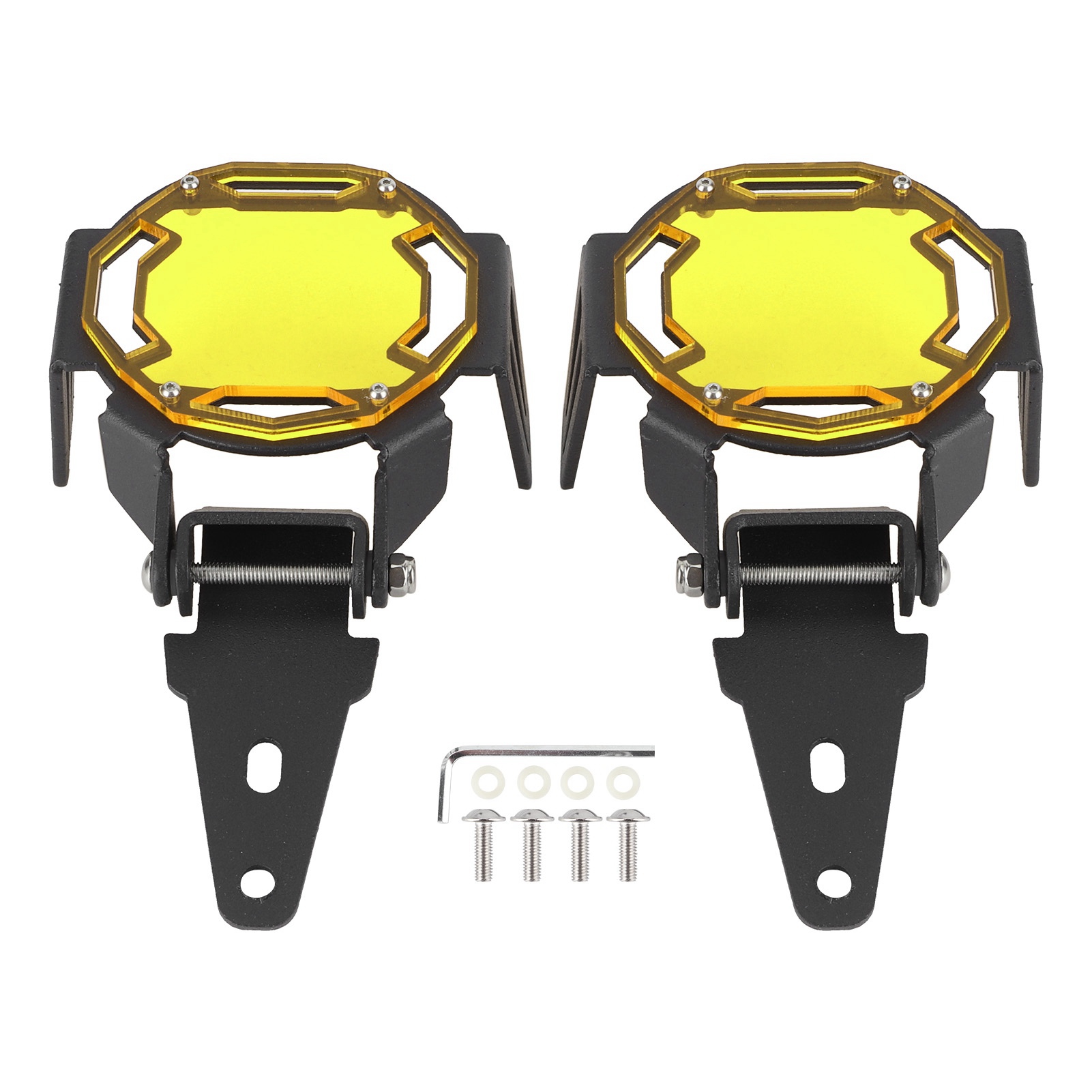 Gelb Eloxierter Aluminium-nebelscheinwerferschutz Für Motorrad R1250gs Adventure Lc