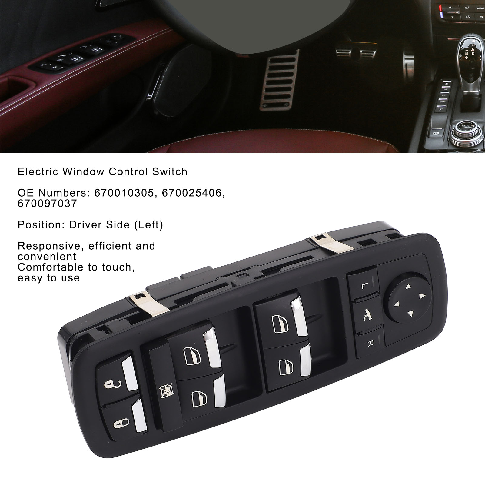 Elektrischer Fensterheberschalter (fahrerseite) 670097037 - Kompatibel Mit Ghibli 2014-2018