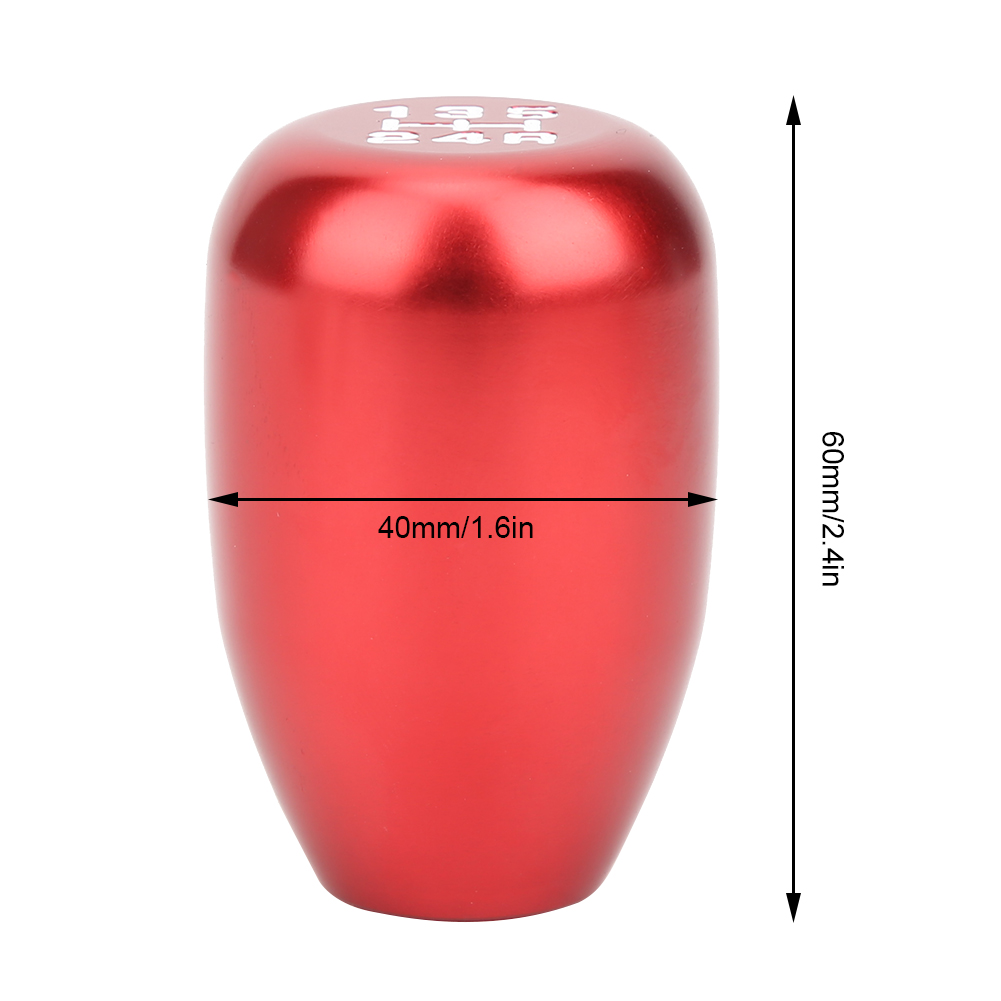 [schalthebelgriff] + [griff] + [5 Gänge] + [aluminium, Rot, 3 Adapter]