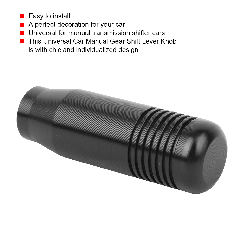 Universelle Schalthebelhülse Mit Adapter Und Aluminiumkopf, Schwarz