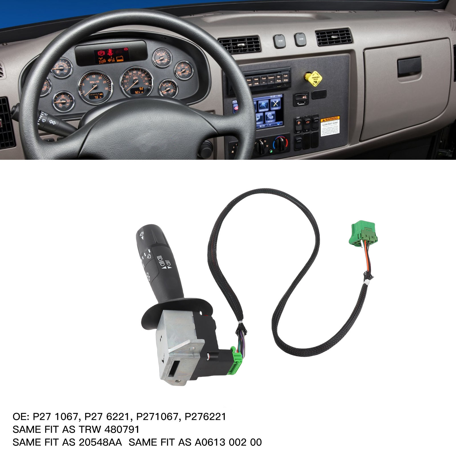 Hochempfindlicher Scheibenwischer- Und Blinkerschalter P27 1067 / P27 6221 Für Kenworth/paccar/peterbilt Lkw