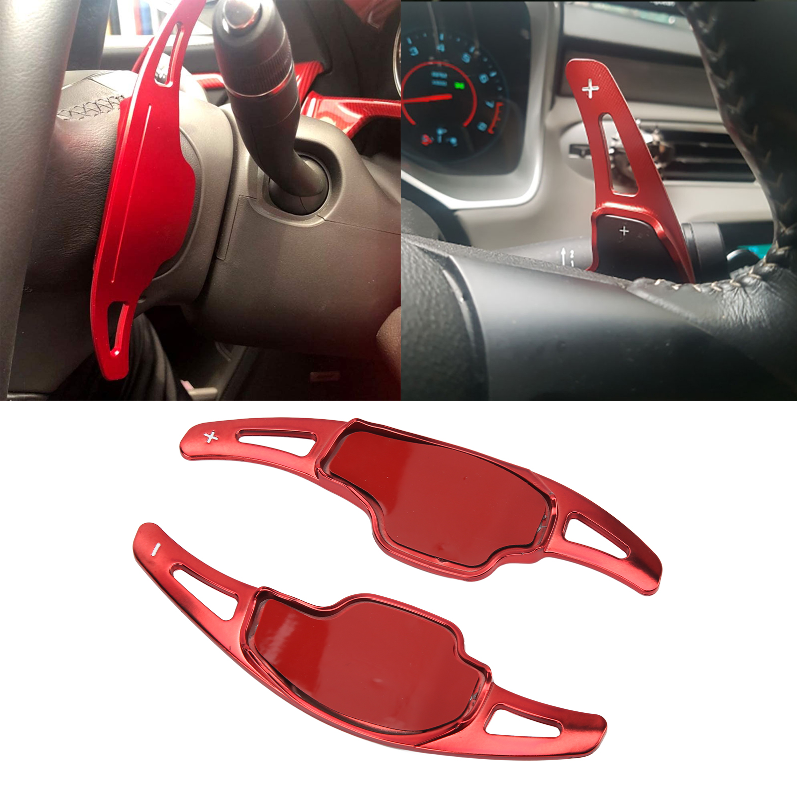 Schaltwippenverlängerungen – Rotes Abs – 2 Stück Für Cadillac Xt5 Ct6, Buick Regal, Chevrolet Camaro Lacrosse