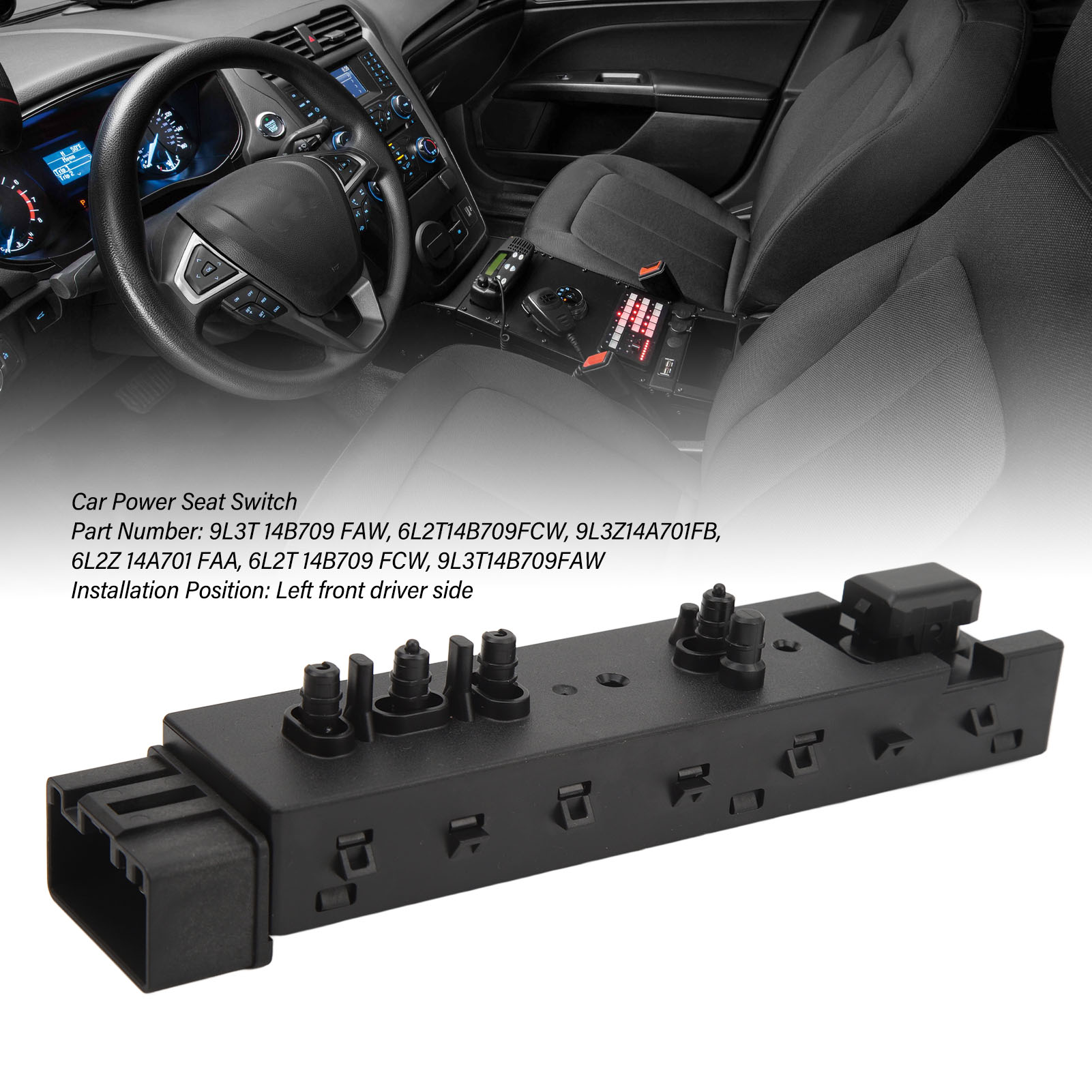 10-wege-sitzverstellschalter 9l3z14a701fb Mit 12 Pins Für Ford Flex 2009-2019