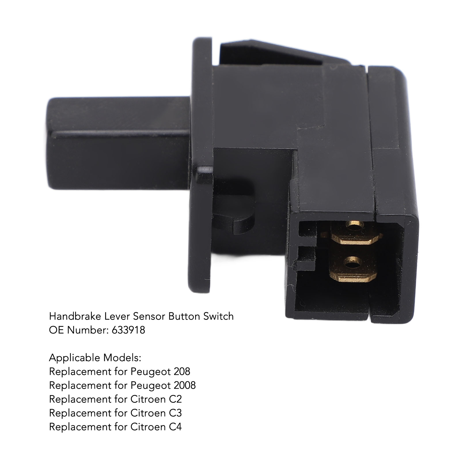 Handbremsschalter Für Citroen C3 C4 C2 Peugeot 208 2008 - Robuster Handbremshebelschalter 633918