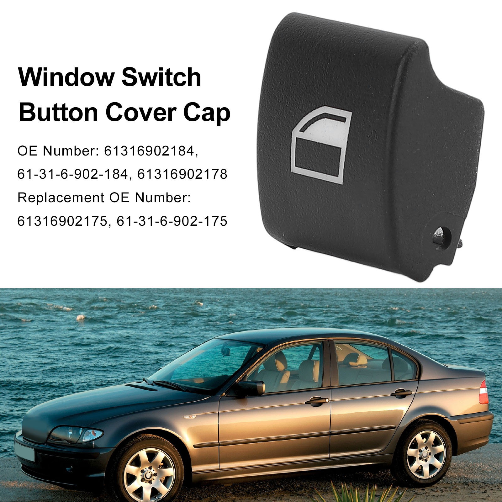 Abdeckung Für Die Fensterheberknöpfe Des Bmw 3er E46 – Wasserdichter Tastenschutz