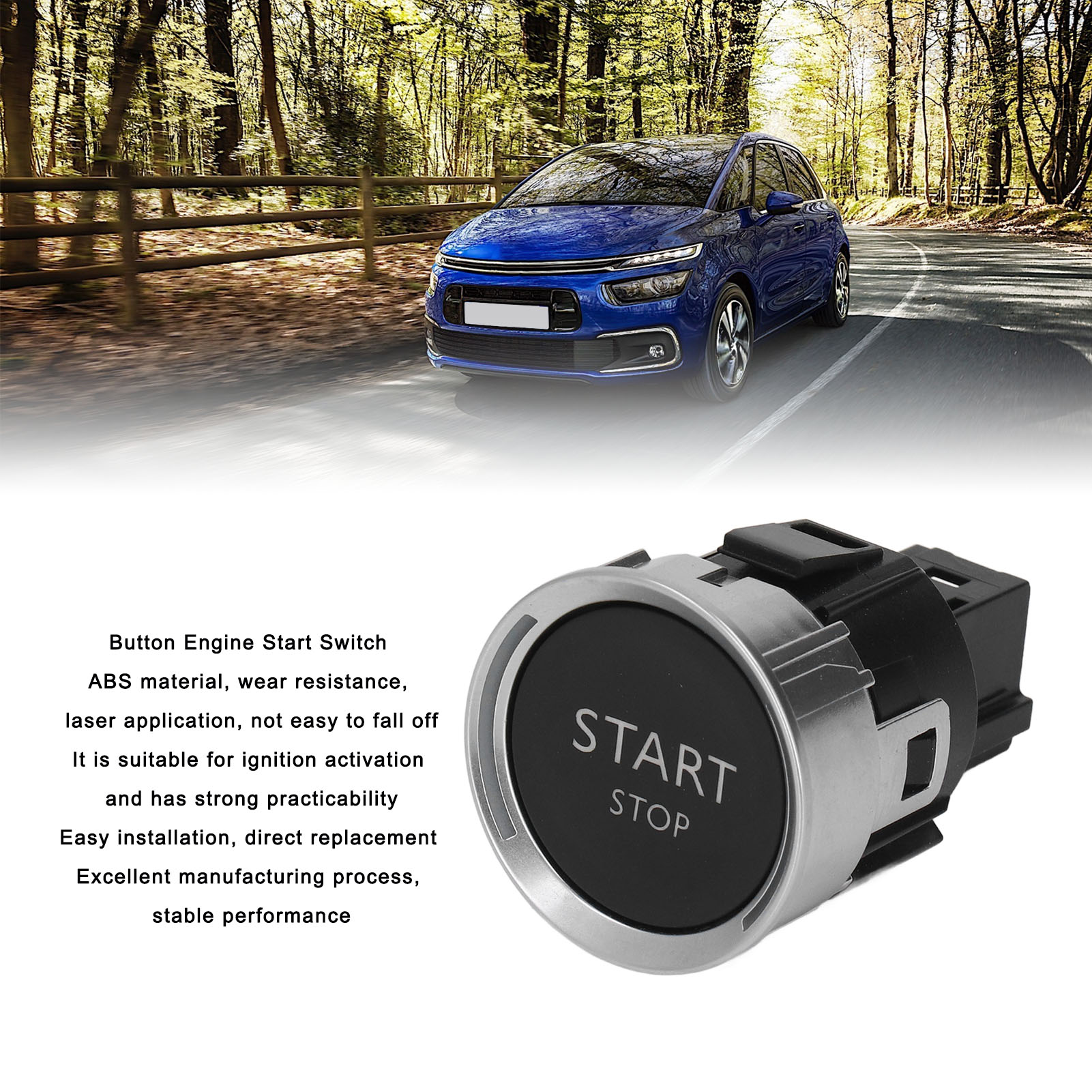 Elektrischer Startknopf – Motorschalter-druckknopf 98021996zd Für Citroën C4 C5