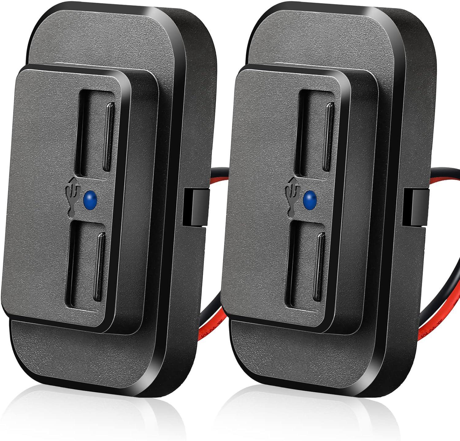 12v/24v Dual-port 3,1a Kfz-usb-buchse – 2 Stück – Einbau In Die Schalttafel – Schnellladefunktion – Kompatibel Mit Fahrzeugen/wohnmobilen/booten