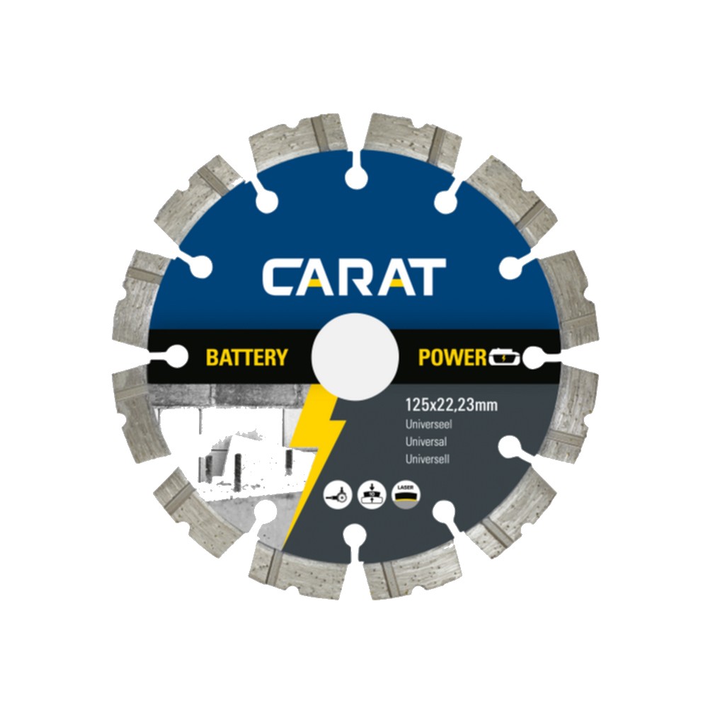 Carat Diamanttrennscheibe Universal Battery Power Akku 125 X 22,23 Mm Cbp1253000