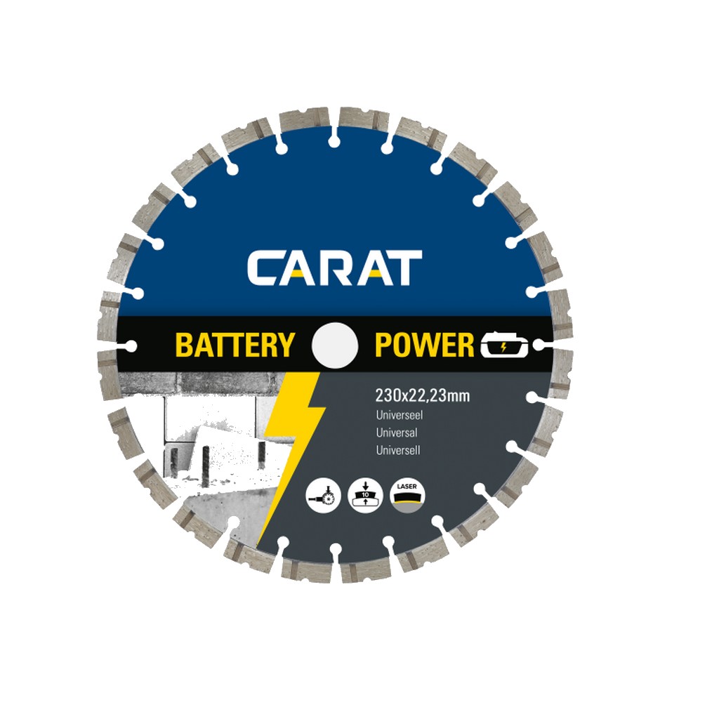 Carat Diamanttrennscheibe Universal Battery Power 230 Mm Durchmesser Cbp2303000