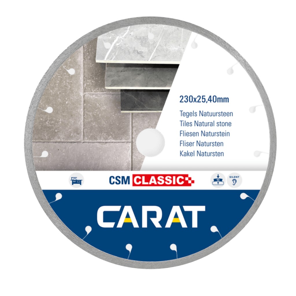 Carat Diamanttrennscheibe Fliesen Csm Classic 230 X 25,40 Mm Csmc230400
