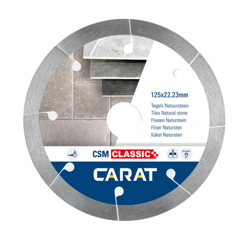 Carat Diamanttrennscheibe Fliesen Csm Classic 125mm Für Harte Fliesen Csmc125300