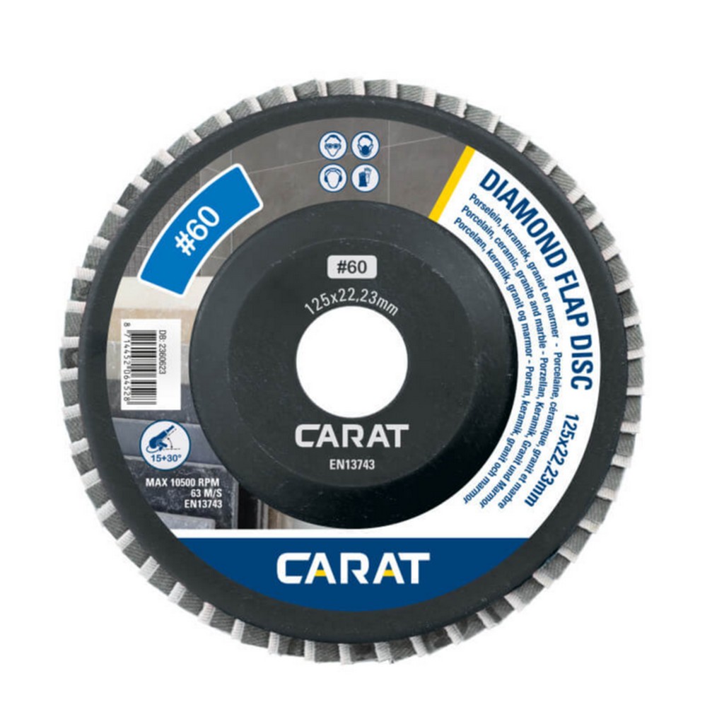 Carat Diamant Lamellenscheiben Efd 125 X 22,23 Mm 60 Körnung Efd0600000