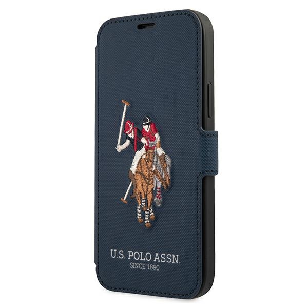 Us Polo Usflbkp12lpugflnv Iphone 12 Promax 6.7 Marineblau/marineblau Buch Polo Stickerei Kollektion