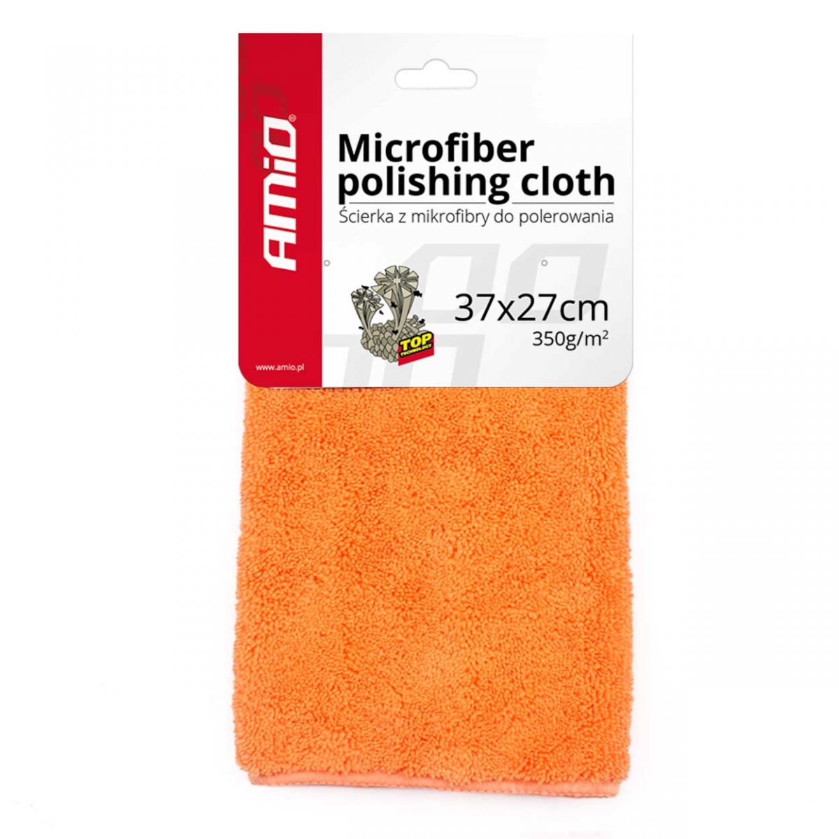 Mikrofasertuch Für Autopolitur 37x27 Cm 350g/m2 Amio-01047