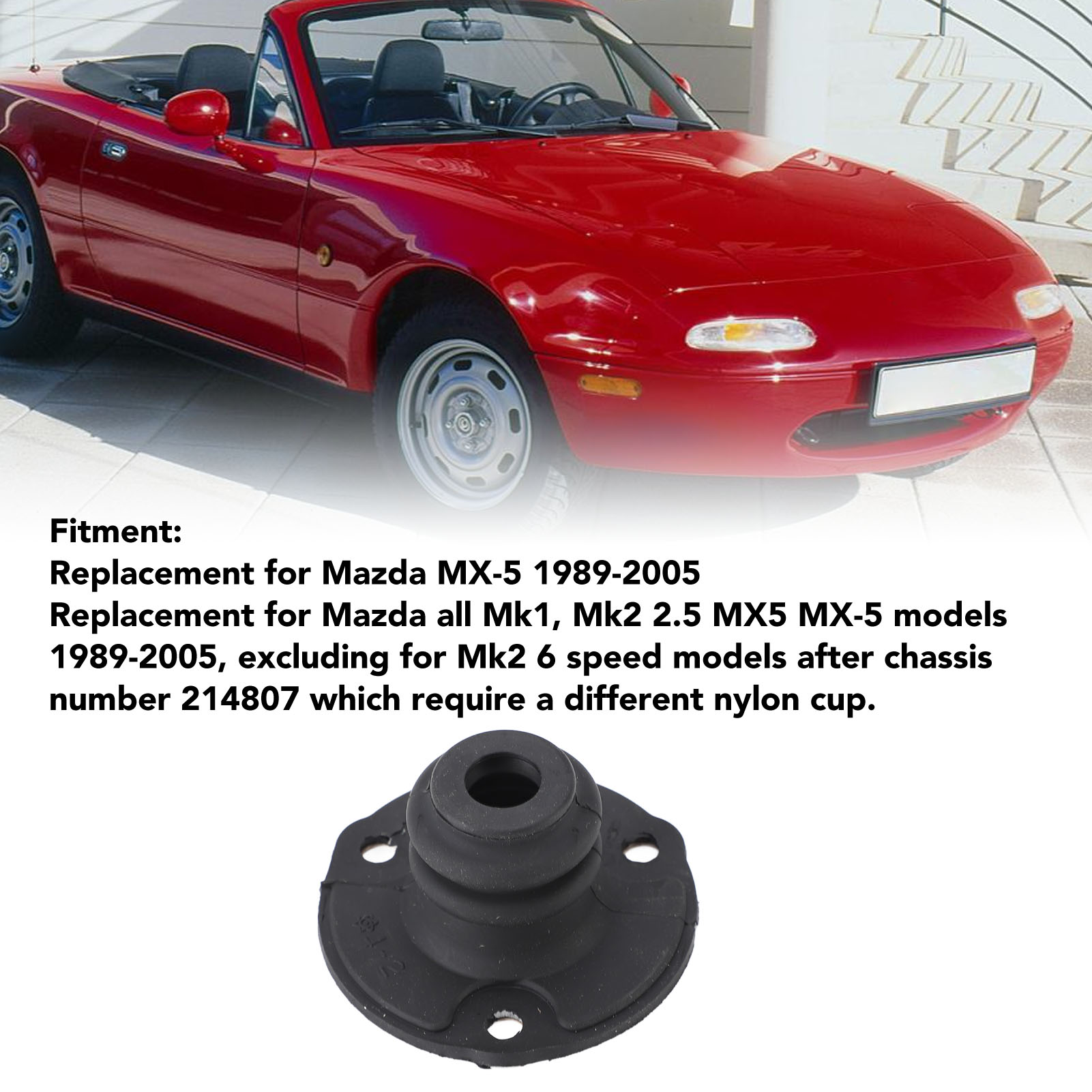 Mazda M513 17 480a Schalthebelschutz Unten Aus Abs+leder Mit Nylonfutter Mx-5 1989-2005