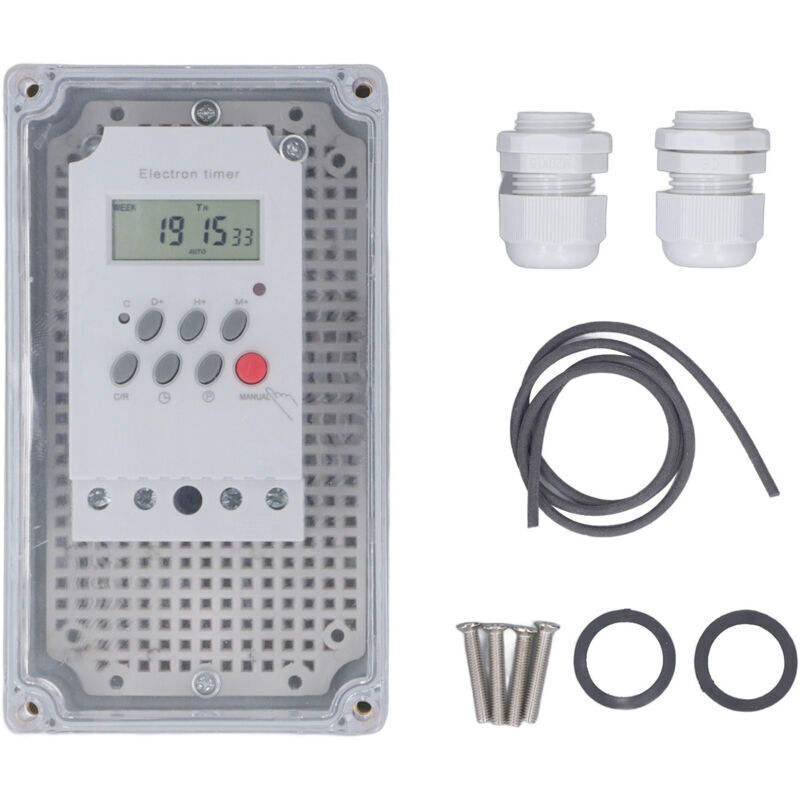 Minuterie De Pompe De Piscine Boîte Numérique Étanche Interrupteur De Contrôle De Temps Programmable Pour Chauffage Moteur De Spa Ac 220v