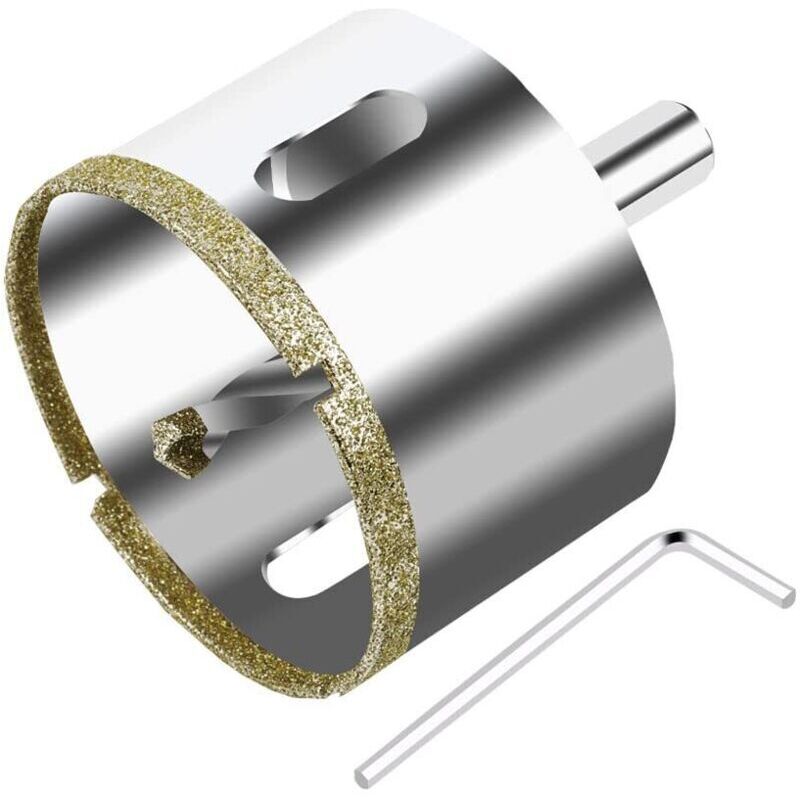 Scie Cloche Diamantée 35 Mm Avec Foret Guidage De Centrage, Scie Cloche Carrelage Avec Revêtement Diamant, Foret Trépan Diamant Pour Verre, Carrelage, Céramique, Marbre, Granit