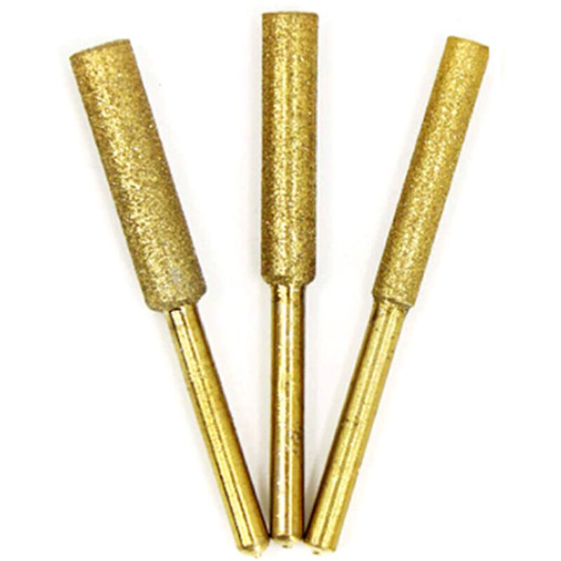 Lot De 8 Mèches De Tronçonneuse Affûteuse Diamantée Plaquée Titane Lime Électrique Haute Dureté
