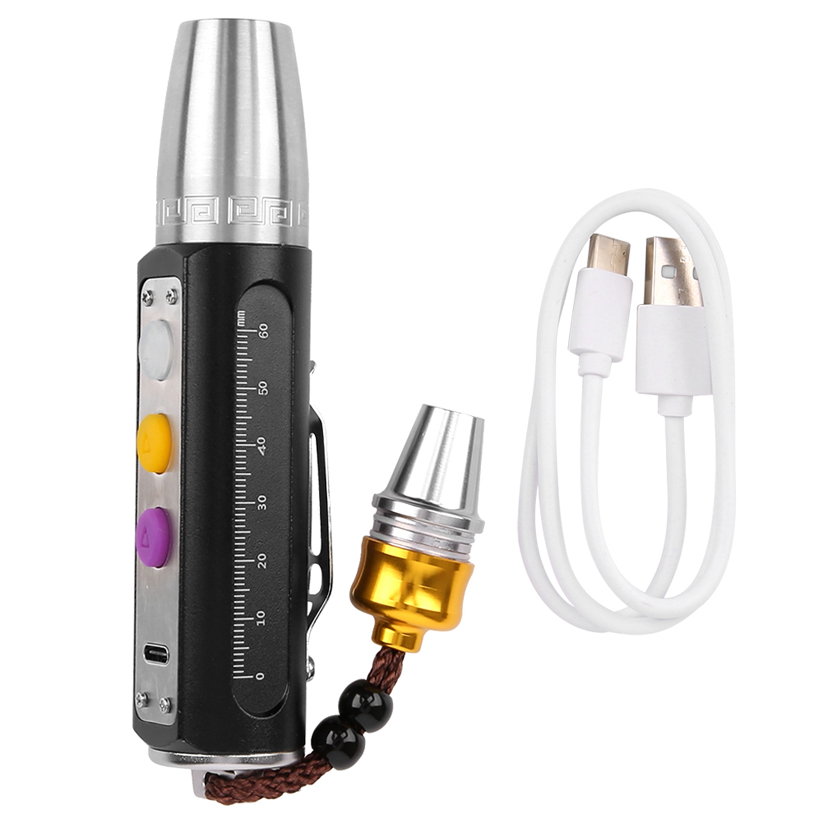 3-in-1 Usb-wiederaufladbare Led-taschenlampe Für Schmuck- Und Edelsteinexperten – Identifikationslicht