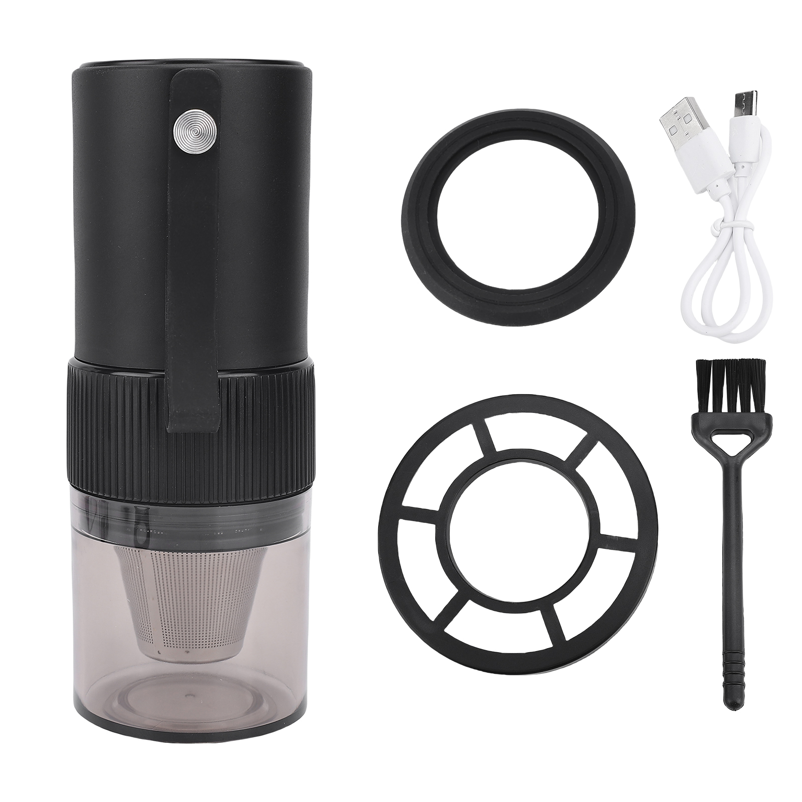 Tragbare Elektrische Kaffeemühle Mit Akku – Ein-knopf-bedienung – Verstellbares Keramikmahlwerk – Filter Aus Edelstahl 316 – Langlebig Und Leicht Zu Reinigen