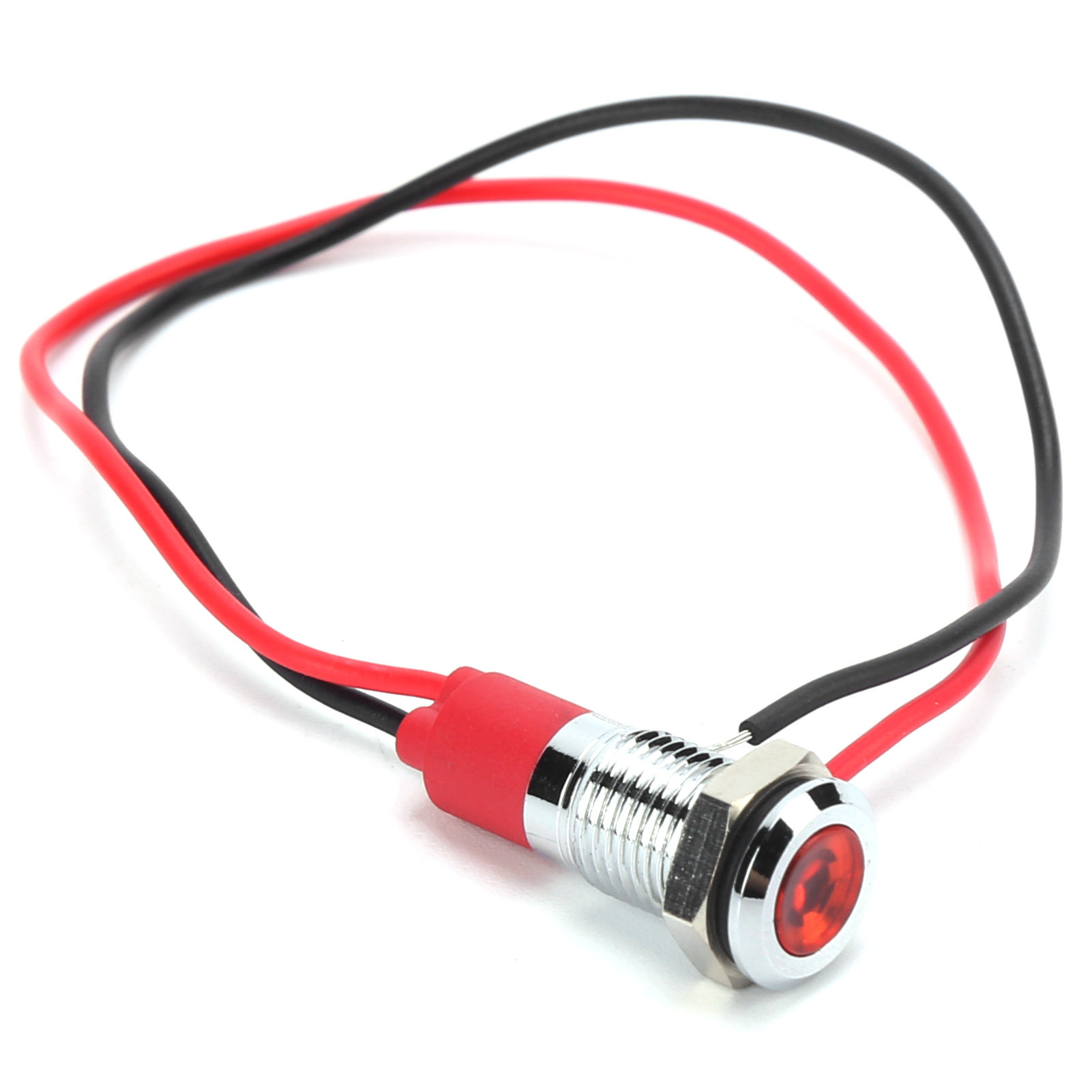 Ip66 Wasserdichte Led-schildplatte, 8 Mm Rot, Mit Kabel Und 3v-220v-option