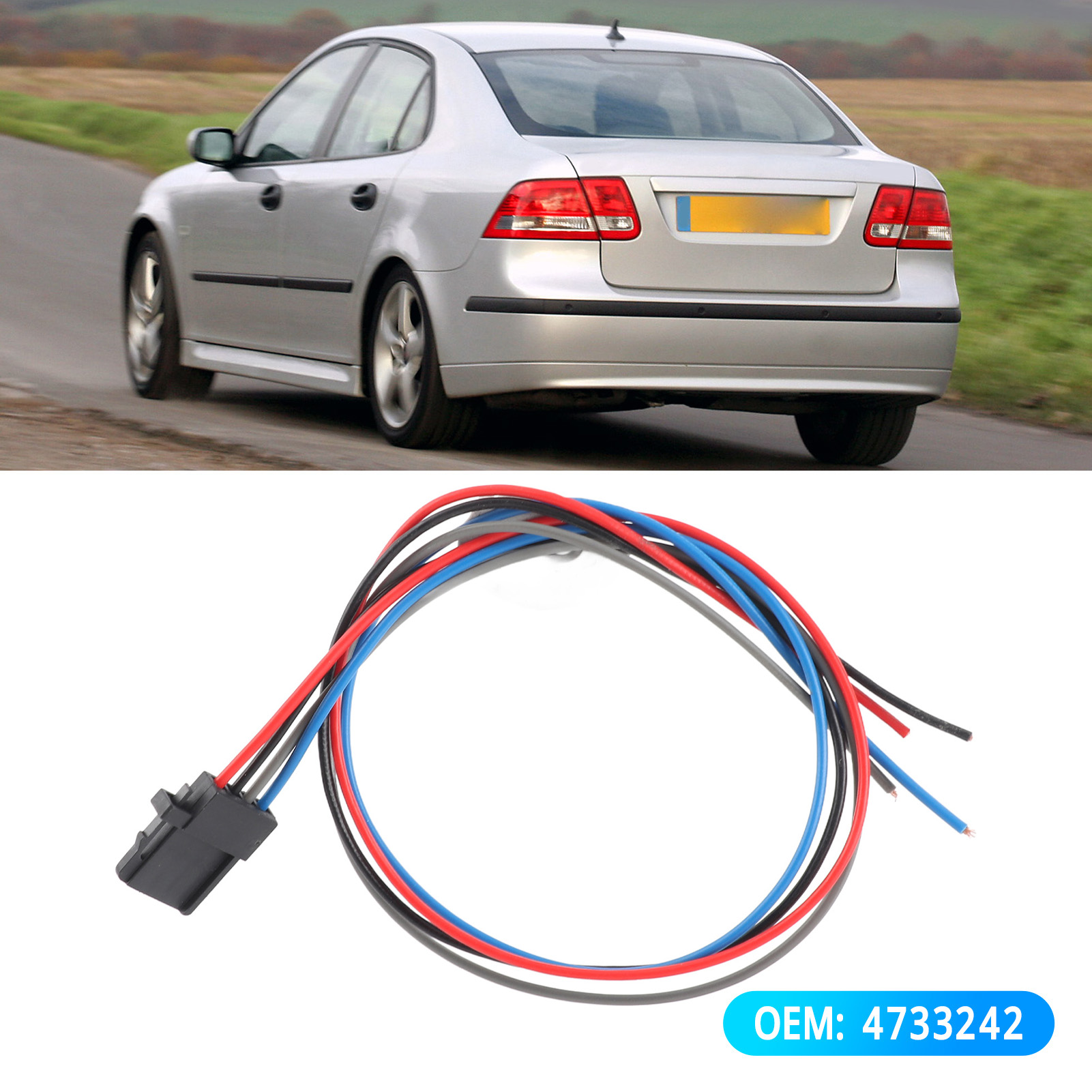 Kabelbaum Für Linke Rücklichtbirne 4733242 Für Saab 9-3 Limousine 2003-2011 - Original Abs-stecker