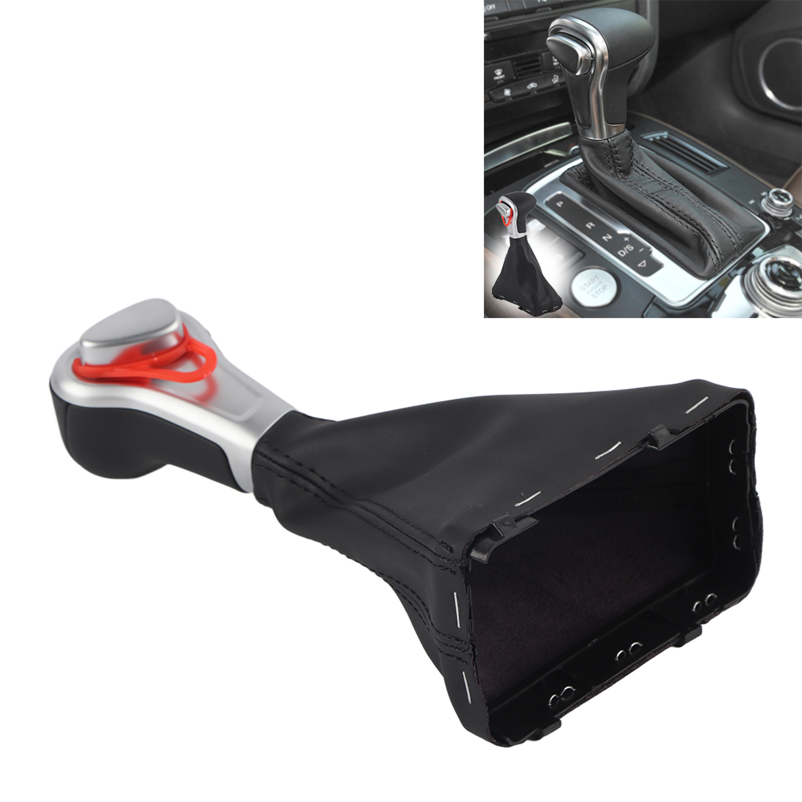 Schwarzer Lederschaltknauf Für Audi A5 A4l Q5 B8 B8pa, Automatikmodell