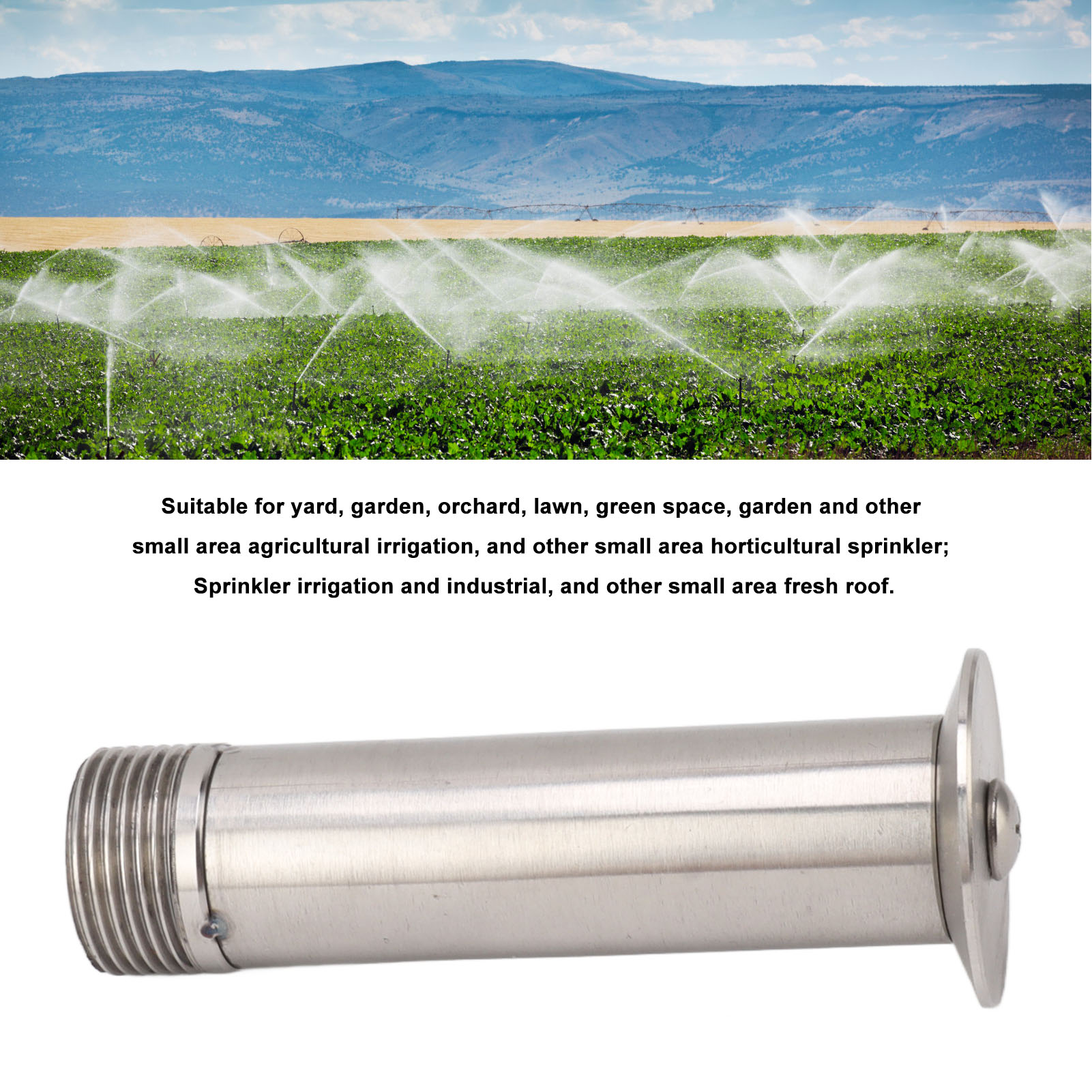 Edelstahl-springbrunnensprenger G1/2 Innengewinde G3/4 Außengewinde Für Gärten Und Rasenflächen