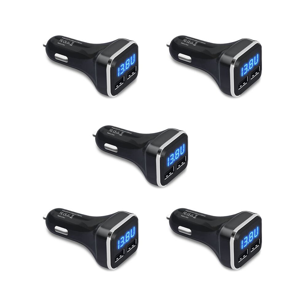 5 Autoladegerät Voltmeter Auto-batteriemonitor Mit Led Spannungs-/stromanzeige Für 11/xs S20/s10