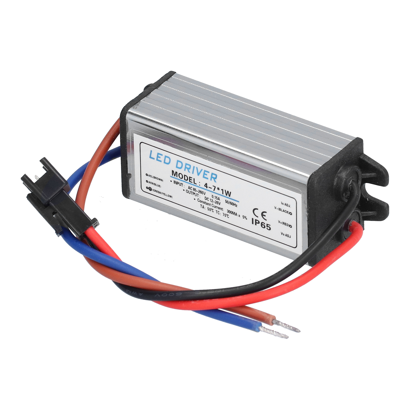 Ip65 Wasserdichter Led-transformator Mit Überstromschutz, Aluminium, Konstantstrom 4-7 X 1w
