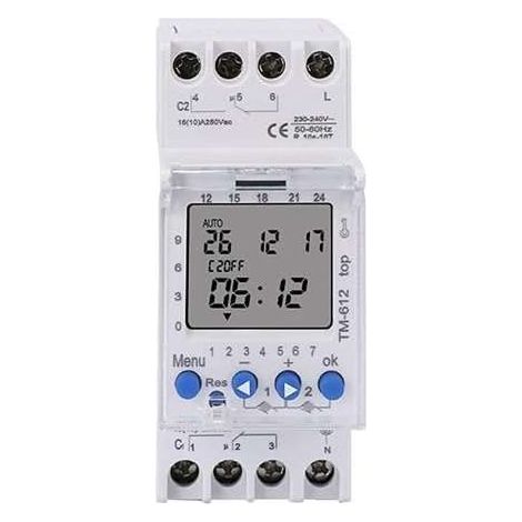 Ahc822 Zweikanal-timer, 220 V, 7 Tage, 24 Stunden, Programmierbar, Elektronischer Lcd-digitalschalter, Digitaluhr