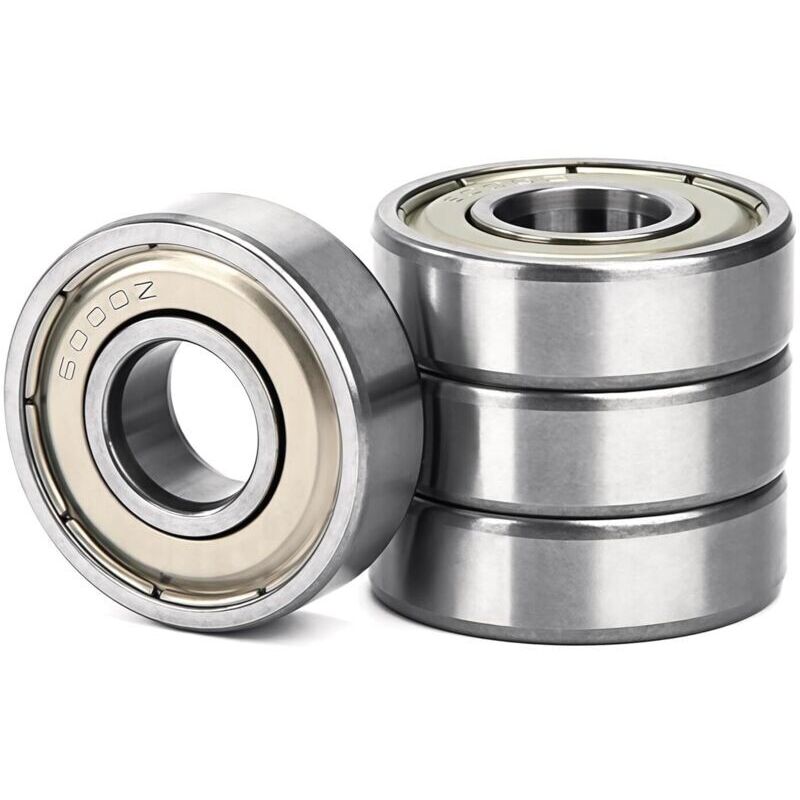 4 Pièces 6000zz Roulements À Billes 10x26x8mm Gorge Profonde Roulement À Bille En Acier Carbone, 6000z Scellés Bearing, Convient Pour Planches À Roulettes, Trottinettes, Patins