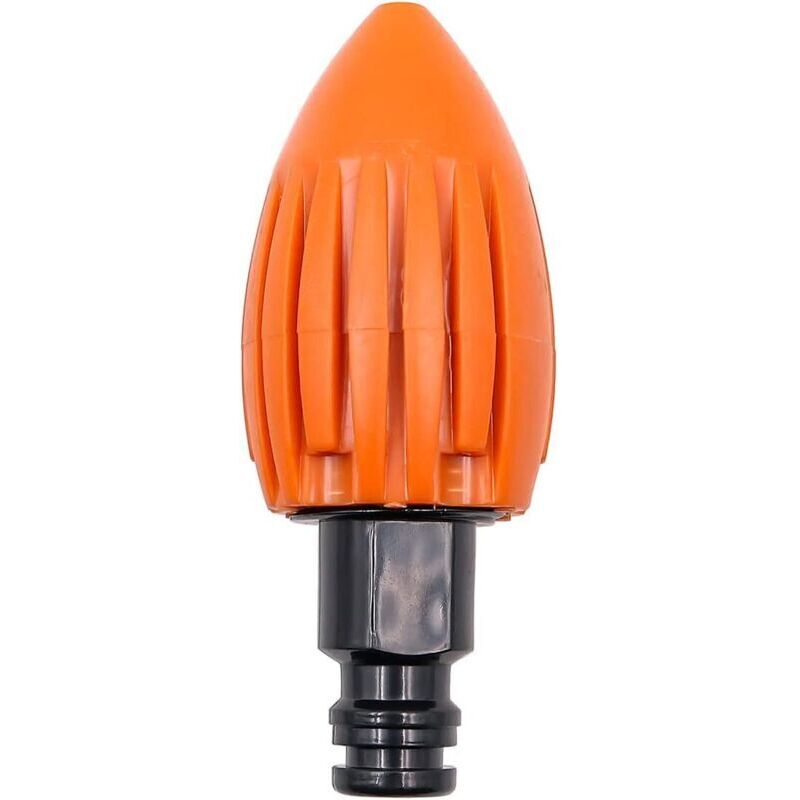 (orange) Buse De Nettoyage D'Égouts Water Rocket, Buse De Nettoyage D'Égouts Haute Pression, Buse De Nettoyage De Drains Avec Connexion Rapide, Convient Au Tuyau D'Arrosage.