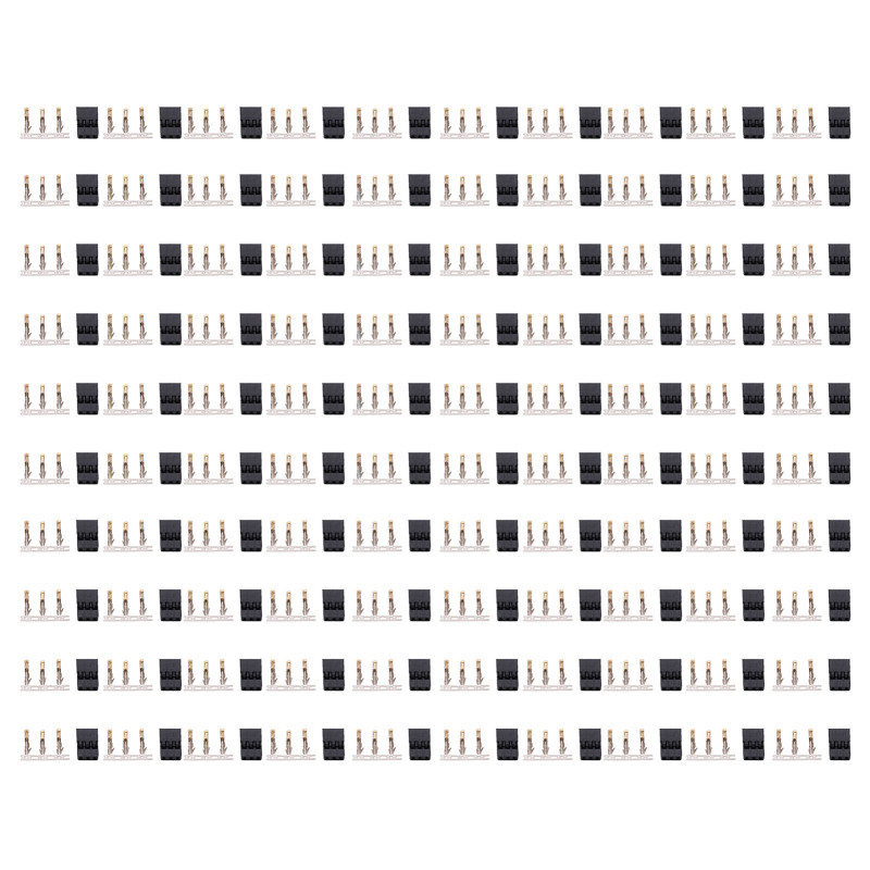 100 Stück Vergoldetes Jr-stecker-set (11.010)